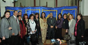 Minister of Insurance and Social Affairs and Professor Gaber Nassar Inaugurate the Annual Clothes Exhibition at Cairo University