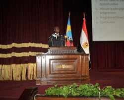Congolese Prime Minister Addresses Young People from Cairo University on African Continent Future