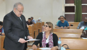 Elkhosht Checks out Progress of Open Education and Blended Education Exams at Cairo University
