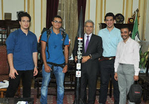 Prof. Dr. Gaber Nassar during his Meeting with Faculty of Engineering Students: Cairo University Boosts Talented Students and Encourages Scientific Research among Them