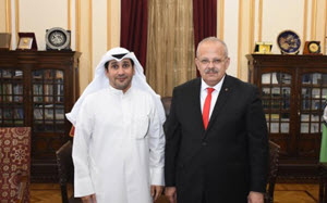 Cairo University President Discusses Increasing Number of Kuwaiti Students Joining Cairo University with Kuwaiti Cultural Counselor in Cairo