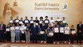 د. الخشت يحتفي بطلاب الجامعة الفائزين بجوائز مهرجان 