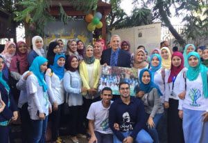 Faculty of Physical Therapy Cairo University Students Honor Faculty Dean Alaa Balbaa