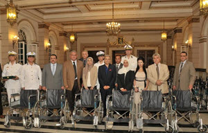Interior Ministry Presents Cairo University 150 Wheelchairs for Student Disability Challengers, Faculty of Physical Therapy Clinics
