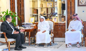 حاكم عجمان يستقبل رئيس جامعة القاهرة لبحث تعزيز التعاون العلمي والأكاديمي‎