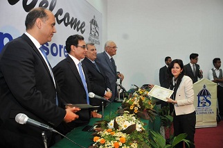 Cairo University's President and Dean of Faculty of Law Inaugurate the English Section Building at Al-Sheikh Zayed