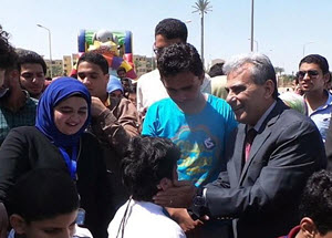 Cairo University President Participates in ،،Day for Our Children,, Celebration, El-sheikh Zayed, Cairo University
